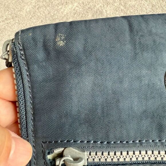 Kipling Blue Zip Up Money World Wallet - Picture 12 of 15